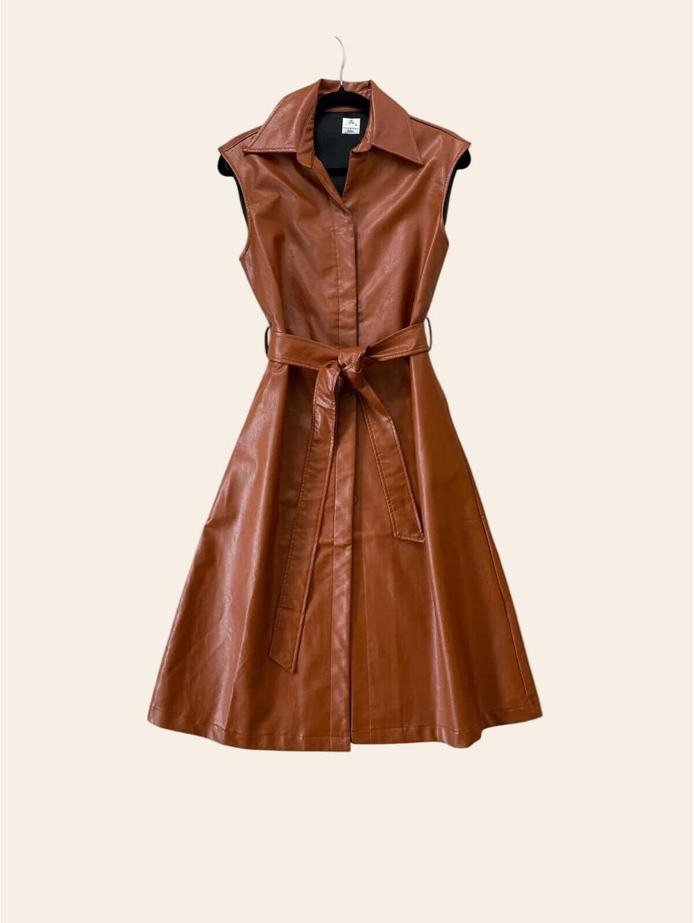 Messes of Dresses Faux Leather Jumper